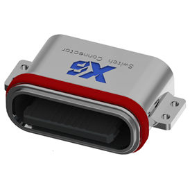 XB - atcf - 16 - 010 type C 16P couvercle anti - méduse 0,8 l = 6,5 mm (boîtier en poudre en U)